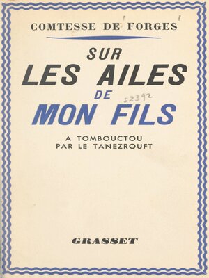 cover image of Sur les ailes de mon fils